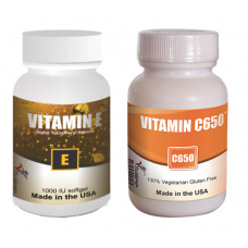 High Potency Vitamin C (60) & Vitamin E (30) Combo Pack(Capsule 60/30ct) (Click here for DETAILS)